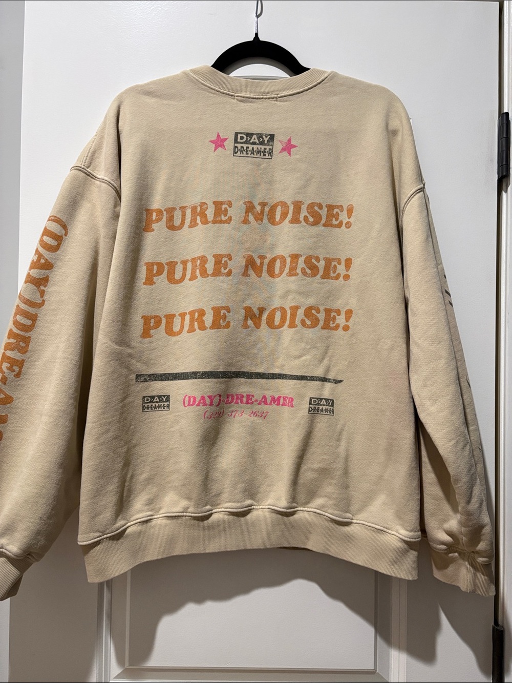 Daydreamer Pure Noise Oversized Graphic Crewneck Sweatshirt Large - Picture 8 of 10